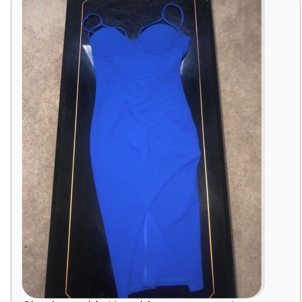 Navy blue dress small worn once